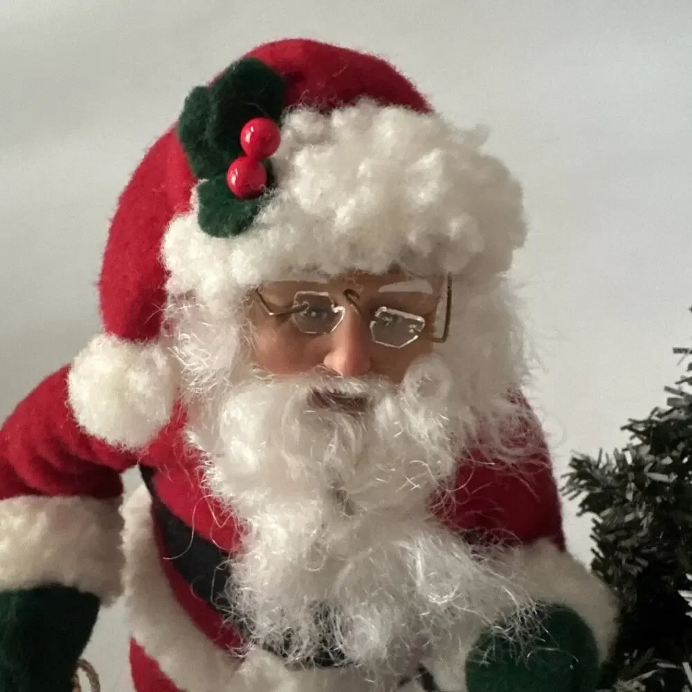 Vintage HOLIDAY CREATIONS Animated Lighted Musical Santa Claus